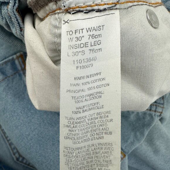 ASOS Relaxed Straight Women's size 30 Medium Wash Blue Denim Jeans - Picture 4 of 5